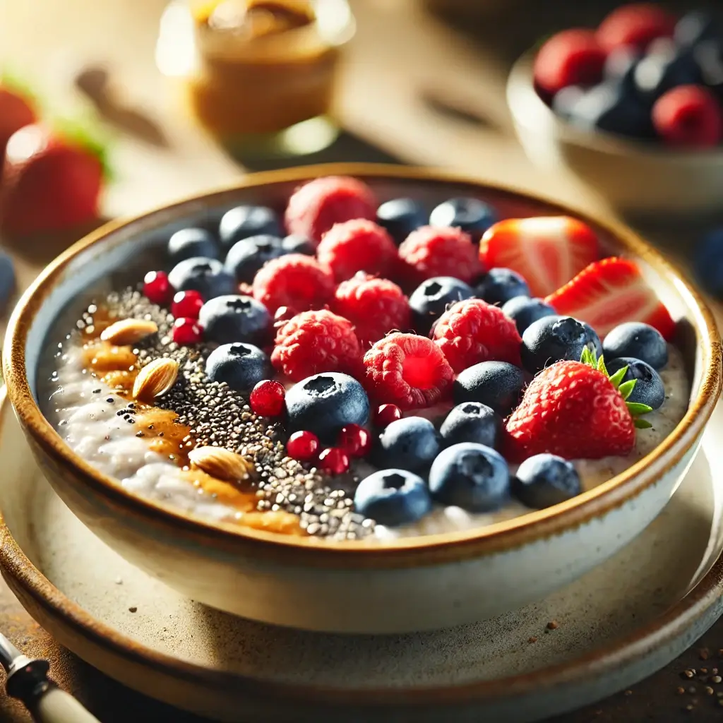 Protein-Porridge mit Beeren